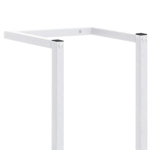 Handtuchständer Weiß Stahl 95cm