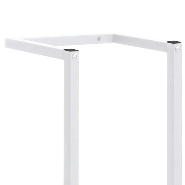 Handtuchständer Weiß Stahl 95cm