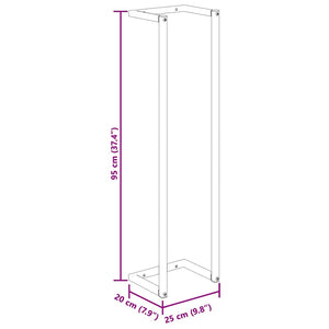 Handtuchständer Weiß Stahl 95cm