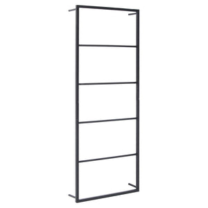 vidaXL Porte-serviettes noir 45x10x115 cm Acier