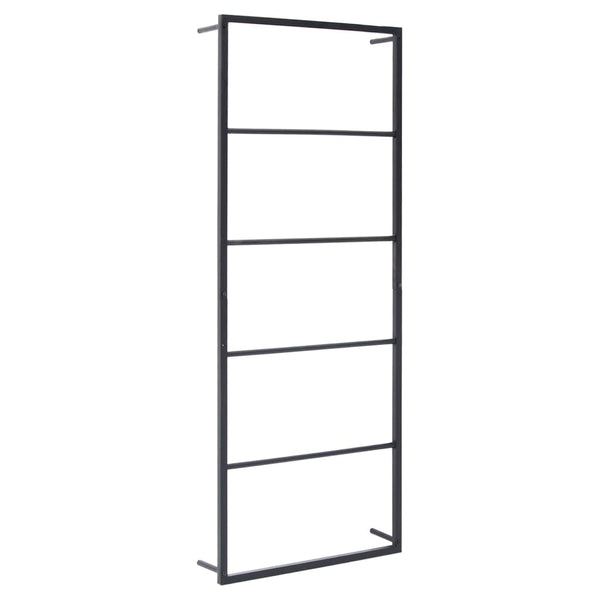 vidaXL Porte-serviettes noir 45x10x115 cm Acier