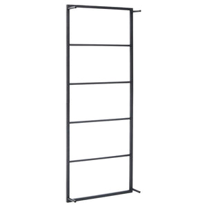 vidaXL Porte-serviettes noir 45x10x115 cm Acier