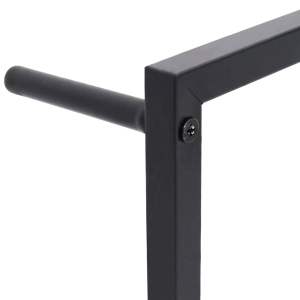 vidaXL Porte-serviettes noir 45x10x115 cm Acier