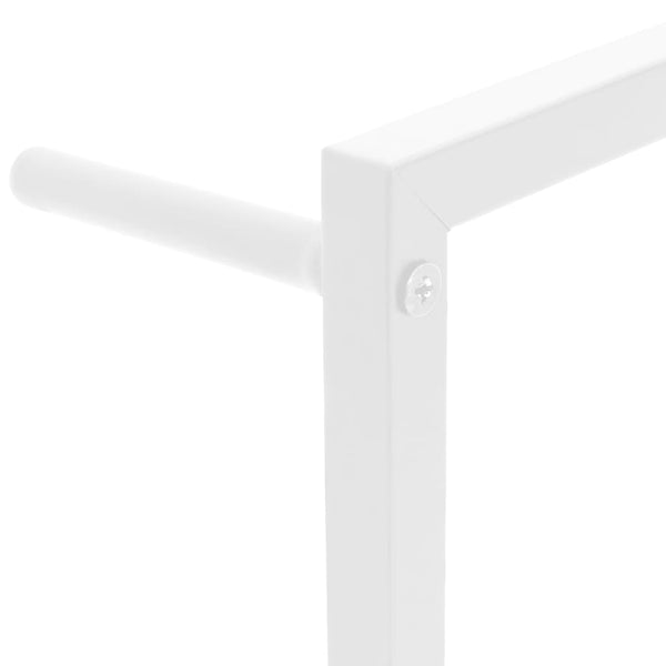 vidaXL Porte-serviettes Blanc 45 x 10 x 115 cm Acier