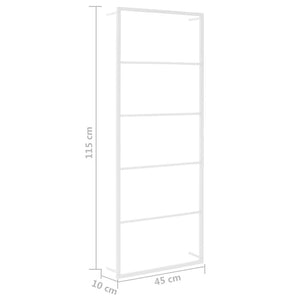 vidaXL Porte-serviettes Blanc 45 x 10 x 115 cm Acier