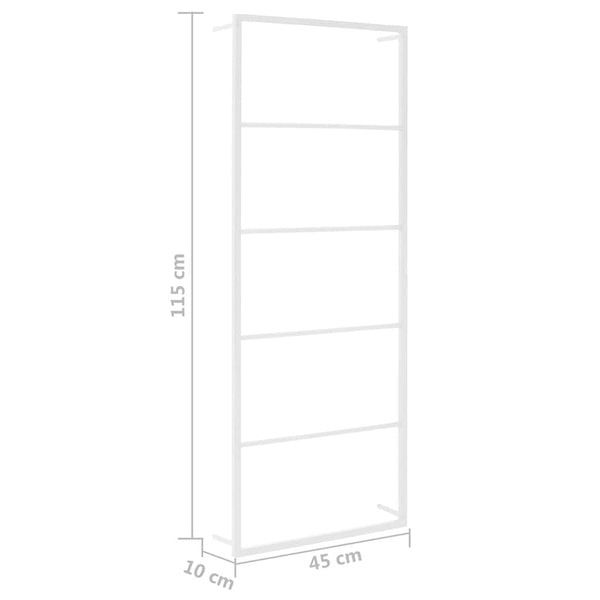 vidaXL Porte-serviettes Blanc 45 x 10 x 115 cm Acier
