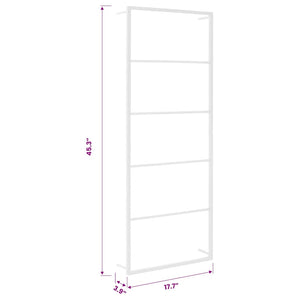 vidaXL Porte-serviettes Blanc 45 x 10 x 115 cm Acier