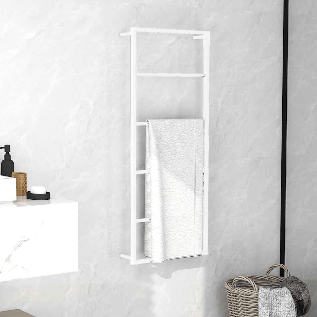 vidaXL Porte-serviettes Blanc 45 x 10 x 115 cm Acier
