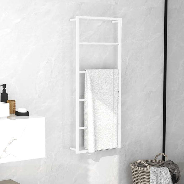 vidaXL Porte-serviettes Blanc 45 x 10 x 115 cm Acier