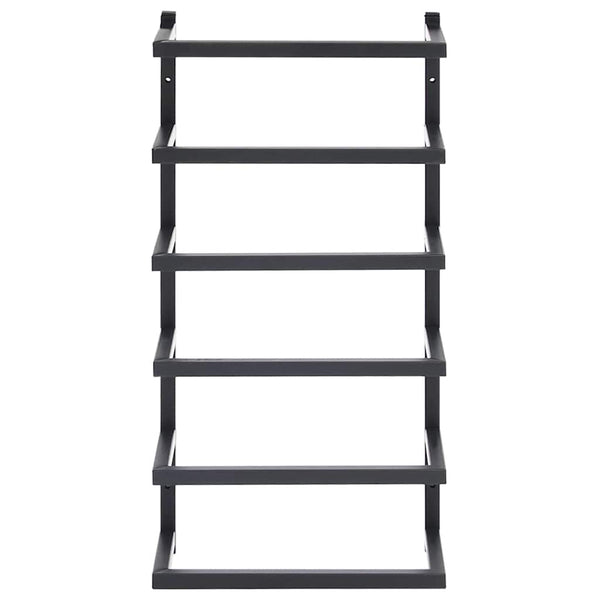 vidaXL Porte-serviettes noir 24x12x48 cm Acier