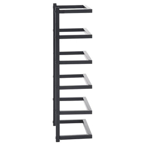 vidaXL Porte-serviettes noir 24x12x48 cm Acier