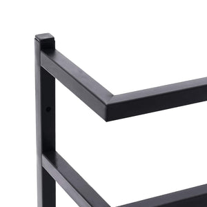vidaXL Porte-serviettes noir 24x12x48 cm Acier