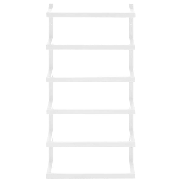 vidaXL Porte-serviettes blanc 24x12x48 cm acier