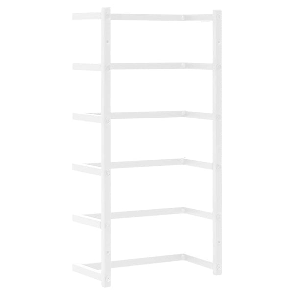 vidaXL Porte-serviettes blanc 24x12x48 cm acier