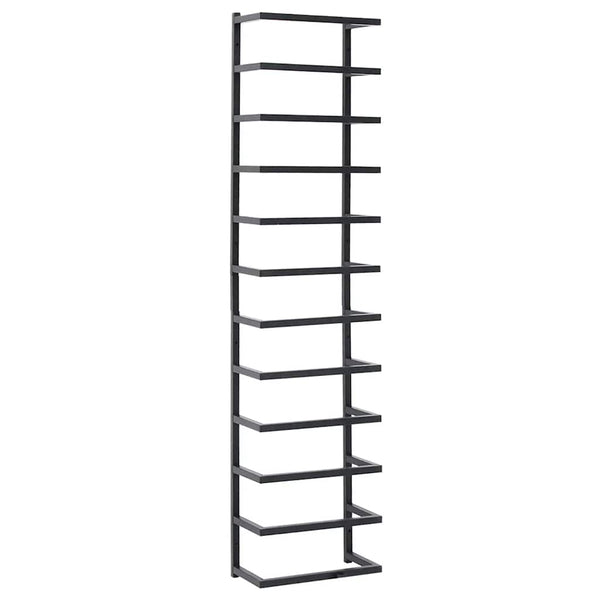vidaXL Porte-serviettes Noir 24x12x96 cm Acier