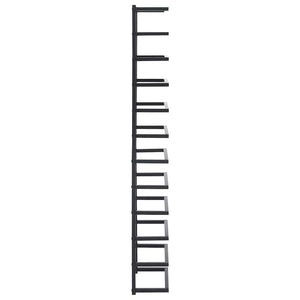vidaXL Porte-serviettes Noir 24x12x96 cm Acier