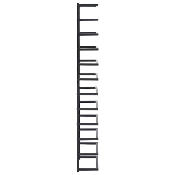 vidaXL Porte-serviettes Noir 24x12x96 cm Acier