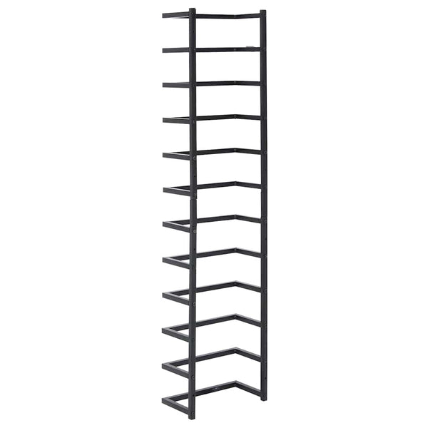 vidaXL Porte-serviettes Noir 24x12x96 cm Acier