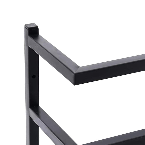 vidaXL Porte-serviettes Noir 24x12x96 cm Acier