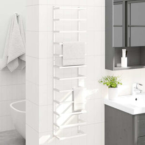 vidaXL Porte-serviettes Blanc 24x12x96 cm Acier