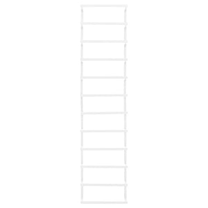 vidaXL Porte-serviettes Blanc 24x12x96 cm Acier