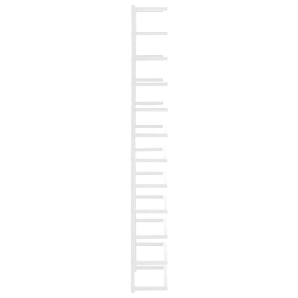 vidaXL Porte-serviettes Blanc 24x12x96 cm Acier