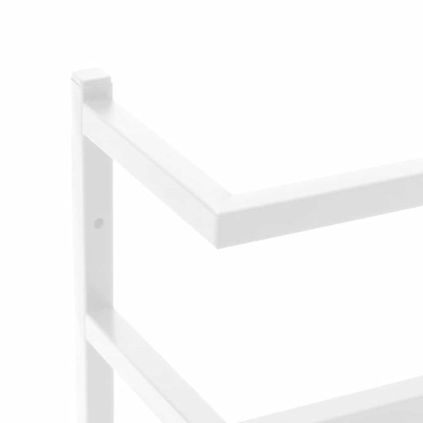 vidaXL Porte-serviettes Blanc 24x12x96 cm Acier