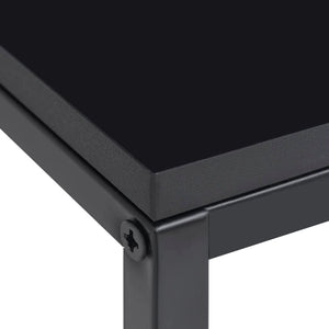 Schwarze Beistelltische, 2er-Set