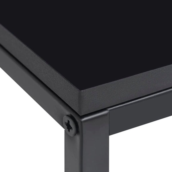 Schwarze Beistelltische, 2er-Set