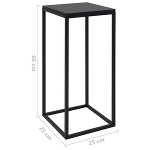 Schwarze Beistelltische, 2er-Set