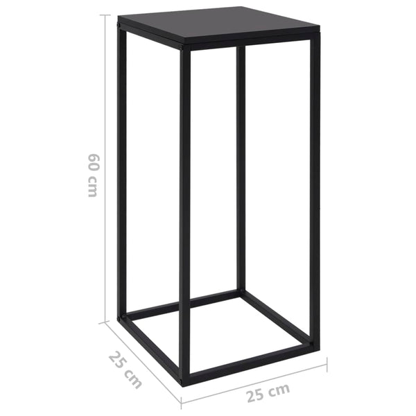 Schwarze Beistelltische, 2er-Set