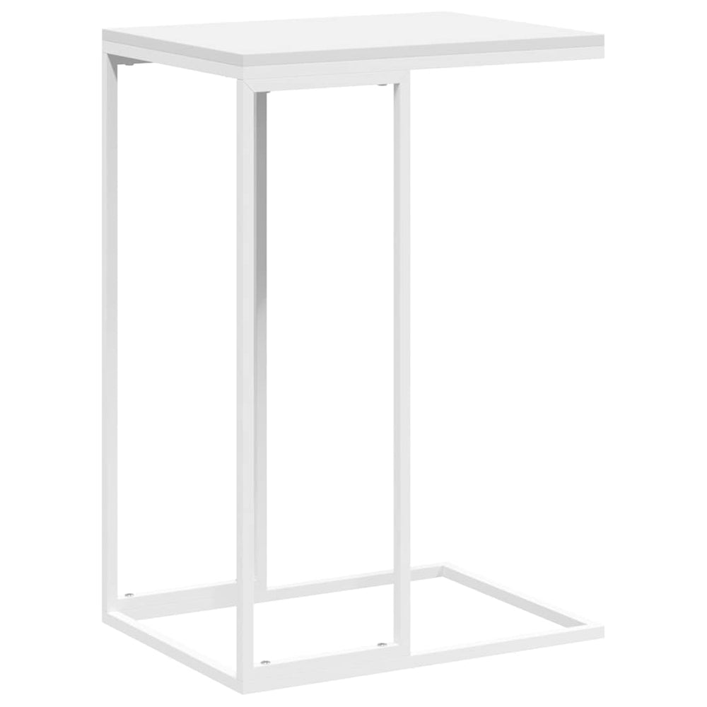vidaXL Table d'appoint Blanc 40x30x59 cm Bois d'ingénierie