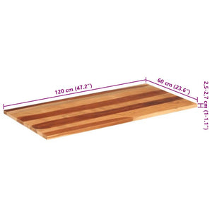 Massivholz Tischplatte Palisander 120x60 cm