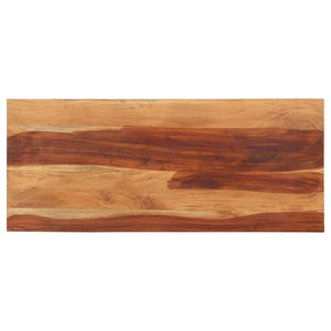 vidaXL Plateau de table 140x60x(2,5-2,7) cm Bois d'acacia massif