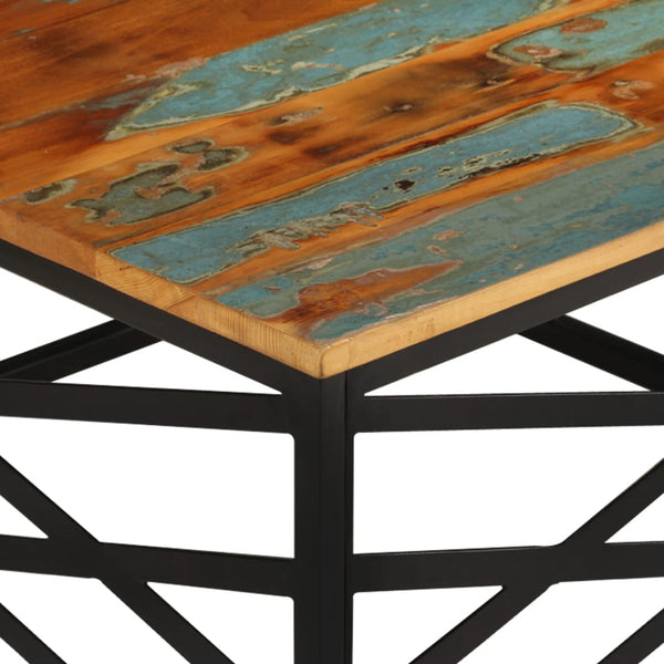 vidaXL Table basse 68x68x35 cm Bois de récupération massif