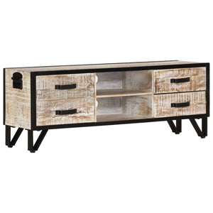 vidaXL Meuble TV 110x30x41 cm Bois d'acacia massif