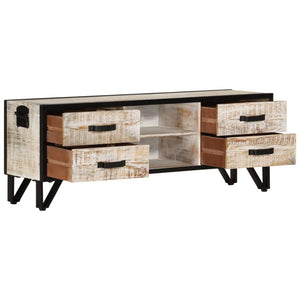 vidaXL Meuble TV 110x30x41 cm Bois d'acacia massif