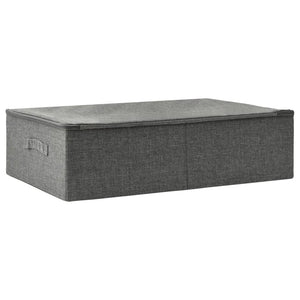 Stoff Aufbewahrungsbox Anthrazit 70x40x18 cm