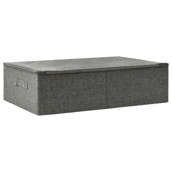 Stoff Aufbewahrungsbox Anthrazit 70x40x18 cm