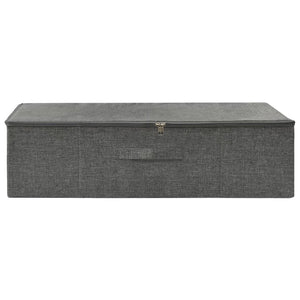 Stoff Aufbewahrungsbox Anthrazit 70x40x18 cm