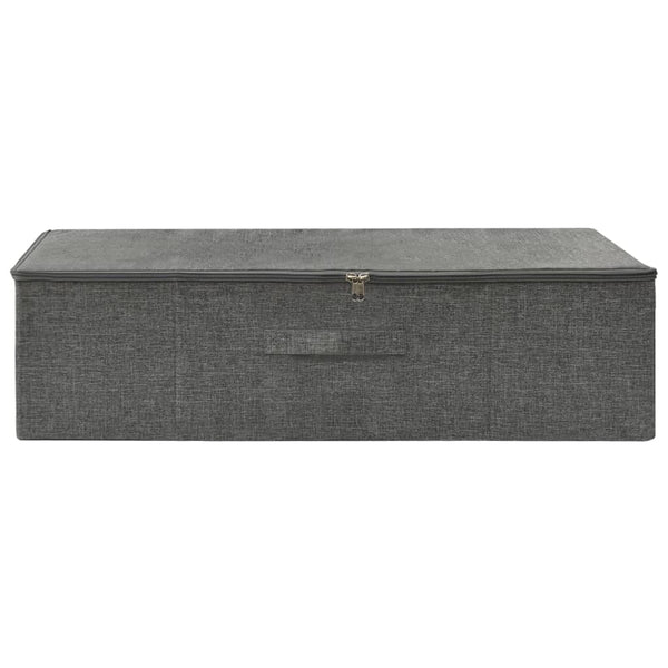 Stoff Aufbewahrungsbox Anthrazit 70x40x18 cm