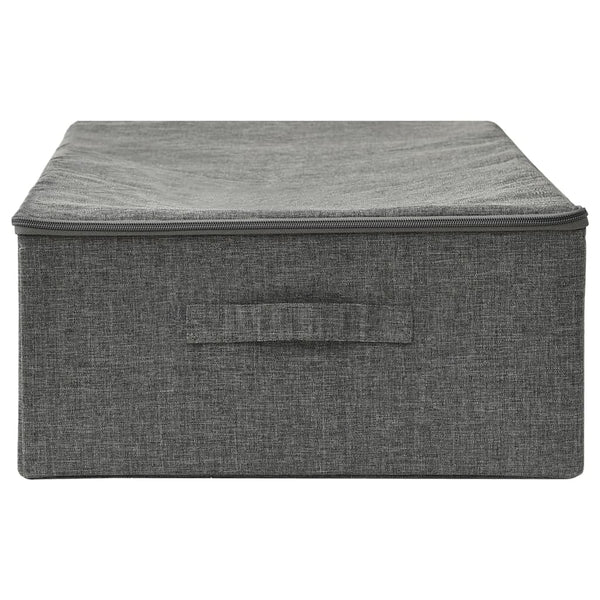 Stoff Aufbewahrungsbox Anthrazit 70x40x18 cm