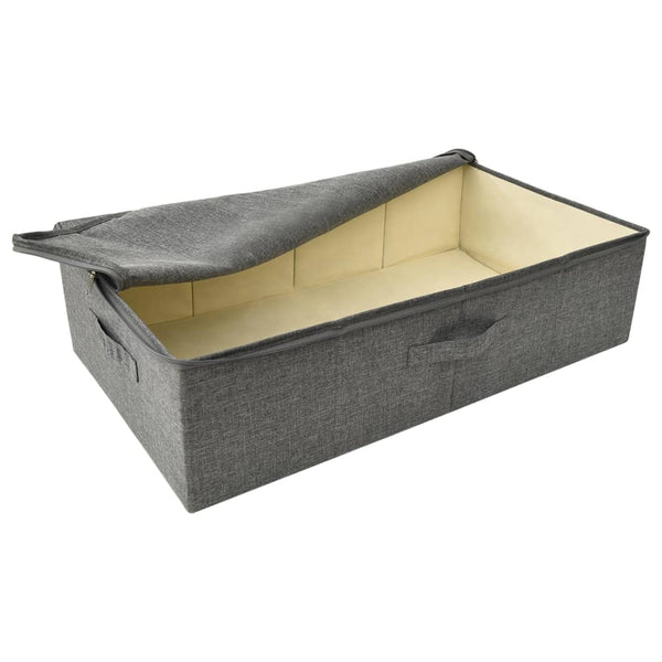 Stoff Aufbewahrungsbox Anthrazit 70x40x18 cm