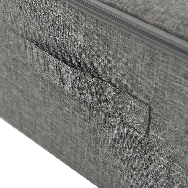Stoff Aufbewahrungsbox Anthrazit 70x40x18 cm