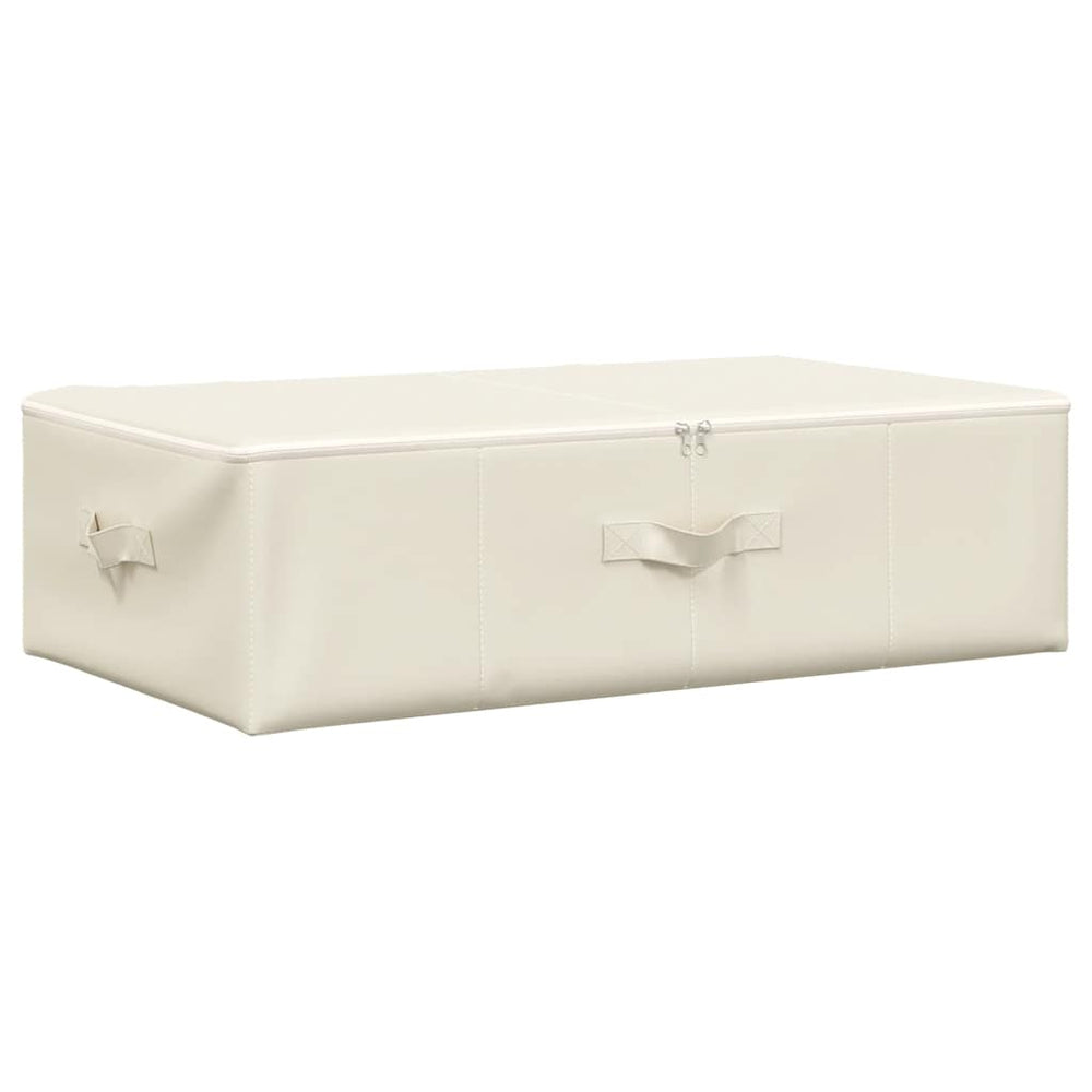 vidaXL Boîte de rangement en tissu 70x40x18 cm Crème