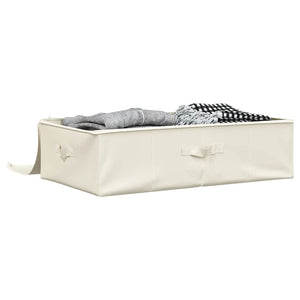Stoff Aufbewahrungsbox Creme 70x40x18cm