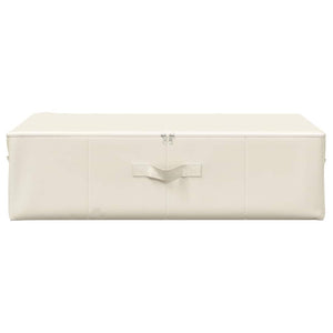 Stoff Aufbewahrungsbox Creme 70x40x18cm