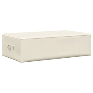 Stoff Aufbewahrungsbox Creme 70x40x18cm
