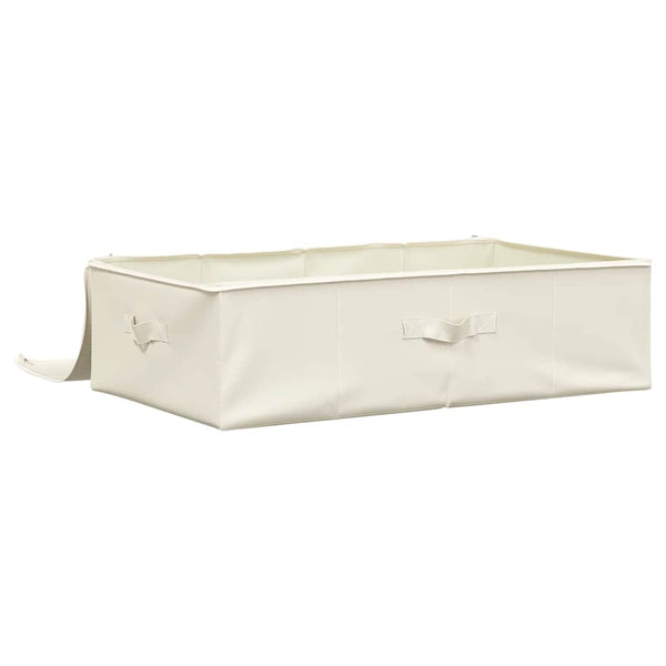 Stoff Aufbewahrungsbox Creme 70x40x18cm