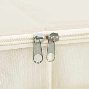 Stoff Aufbewahrungsbox Creme 70x40x18cm
